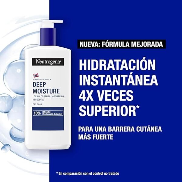 Deep Moisture Neutrogena Fast 2 Crema para el cuerpo Neutrogena Deep Moisture absorción inmediata 400 ml