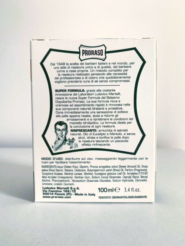 balsamo_after_shave_proraso_verde_refrescante_3 Bálsamo after shave Proraso verde refrescante 100 ml