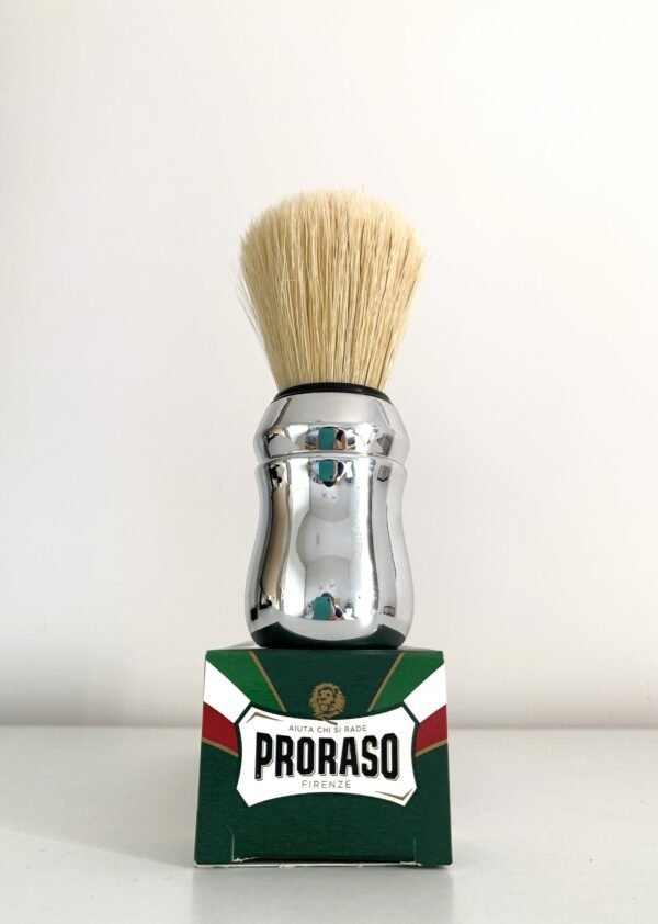 Kit de afeitado Proraso crema de afeitar verde en tazón + brocha