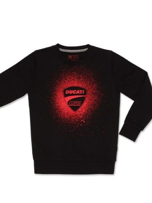 buzo_negro_nino_ducati_corse_escudo_rojo_1 Buzo negro Ducati Corse con escudo rojo para niño