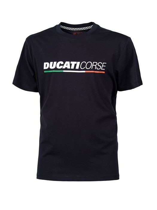 camiseta_azul_hombre_ducati_corse_2 Camiseta azul Ducati Corse para hombre