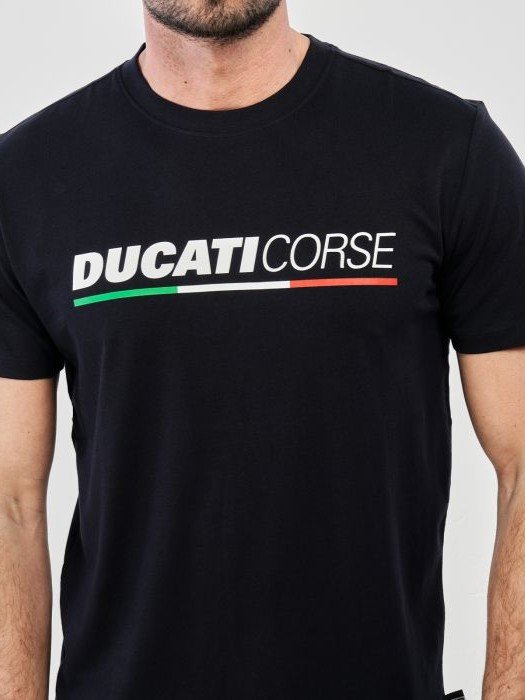 camiseta_azul_hombre_ducati_corse_4 Camiseta azul Ducati Corse para hombre