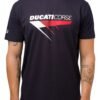 camiseta_azul_hombre_ducati_corse_logo_triangular_1 Camiseta azul Ducati Corse escudo triangular para hombre
