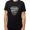 camiseta_negra_hombre_ducati_corse_escudo_gris_1 Camiseta negra Ducati Corse con escudo gris para hombre