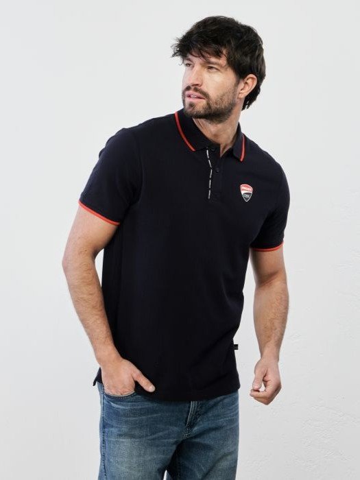 camiseta_polo_ducati_azul_hombre_1 Camiseta Polo azul Ducati para hombre