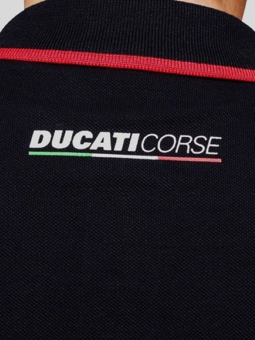 camiseta_polo_ducati_azul_hombre_5 Camiseta Polo azul Ducati para hombre