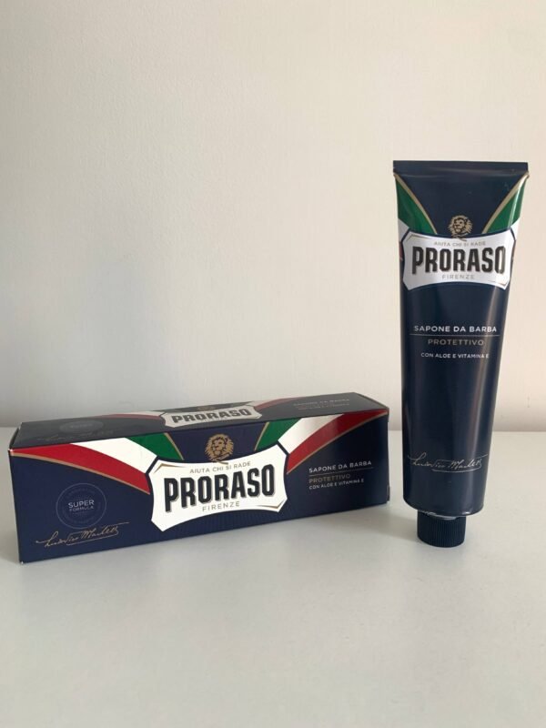 Crema de afeitar en tubo Proraso azul protectivo 150 ml