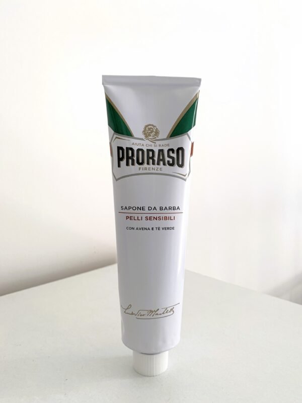 Kit de afeitado Proraso crema de afeitar blanca en tubo + brocha