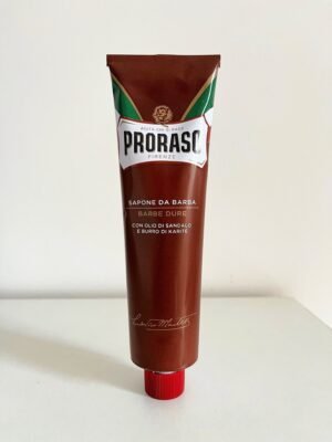 Crema de afeitar en tubo Proraso rojo barbas duras 150 ml