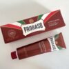 Crema de afeitar en tubo Proraso rojo barbas duras 150 ml