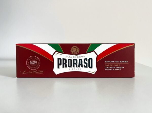 Crema de afeitar en tubo Proraso rojo barbas duras 150 ml