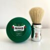 Kit de afeitado Proraso crema de afeitar verde en tazón + brocha